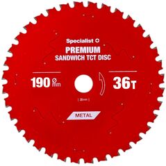 Δίσκος κοπής 190x36Tx30mm, Sandwich PREMIUM, SPECIALIST+