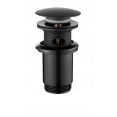 Invena ορειχάλκινο πώμα click-clack, μαύρο SC-B1-174-V