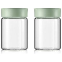 Γυάλινα βαζάκια BUYDEEM 300ml με καπάκι σε χρώμα Cozy Greenish, μοντέλο CS1002/A1