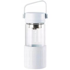 Γυάλινο μπουκάλι με ενσωματωμένο φίλτρο 300ml, μοντέλο DG42, χρώμα Oat White