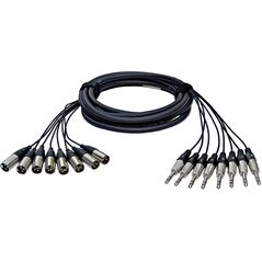 ALVA - Kabel 8 x XLRm - 8 x TRS 2m
