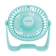 Επιτραπέζιος Ανεμιστήρας Niaros Alua USB 3W Mini Τιρκουάζ 8433373068858 8433373068858 έως και 12 άτοκες δόσεις