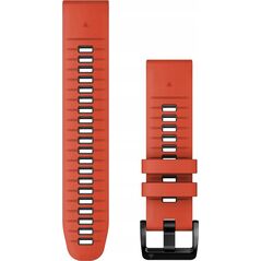 Garmin Pasek silikonowy na nadgarstek QuickFit 22 (ognistoczerwony / grafitowy / czarna sprzączka)