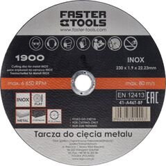 Faster Tools FASTER TOOLS Tarcza do cięcia metalu INOX 125 x 1,0 one size