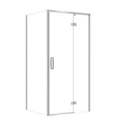 Σετ C108 Καμπίνα Larga Ζαβιάς Δεξιά Χρώμιο 100x90x195 Σκιά Διαφανές Wir