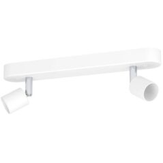 Φωτιστικό Spot EGLO STECCI-E, 2 x GU10, max 2 x 5 W, λευκό/χρώμιο, 30x4.5x7.5cm