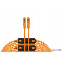 Tether Tools TetherPro USB-C Optima 10G ευθεία πορτοκαλί 9,4m