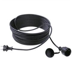 BACHMANN Przedłużacz 3G1,5mm2 czarny, 10m, gumowy styk ochronny H07RR-F