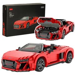 Klocki Konstrukcyjne AutoRC 1:14 Audi R8 Spyder 1440 Elementów Rastar 93800