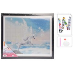 Σετ μωσαϊκού με διαμάντια Unicorn 40x50cm