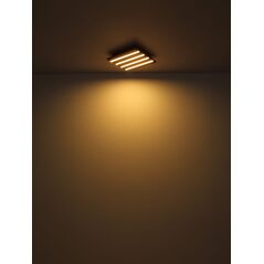 Φωτιστικό οροφής LED GLOBO HAYDEN, 30W, 3000K, 3100lm, ξύλο/μαύρο χρώμα 80 x 20 x 5 cm