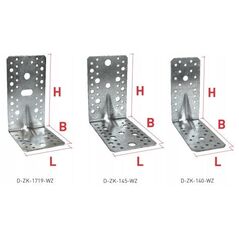 Γωνιακή σύνδεση ίσων πλευρών 145x145x90 mm