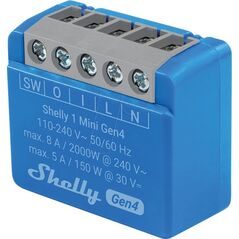 Shelly Ρελέ "1 Mini Gen4 2er Pack" max 8A 1 Κανάλι WLAN Matter Zigbee Bluetooth
