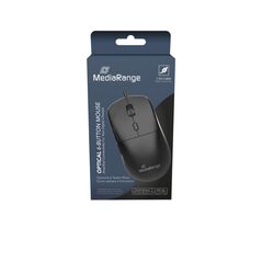 MediaRange Wired Optical 6-Button Mouse, Scroll-Wheel,800 - 2.400 dpi,1.5m USB-C Cable, Black (MROS271) έως 12 άτοκες Δόσεις