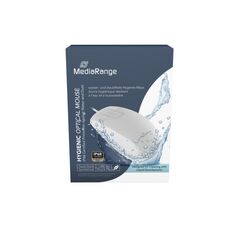 MediaRange Wired Optical 2-Button Hygienic Mouse with Touch-Scroll, 1.000 dpi, IP68, White (MROS265) έως 12 άτοκες Δόσεις