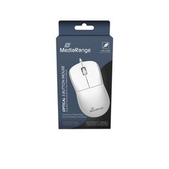 MediaRange Wired Optical 3-Button Mouse with Scroll-Wheel, 1.000 dpi, Symmetrical, 1.5m Cable, White) (MROS255) έως 12 άτοκες Δόσεις