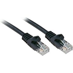 Lindy RJ-45/RJ-45 kat.6 U/UTP Czarny 7.5m (48196)