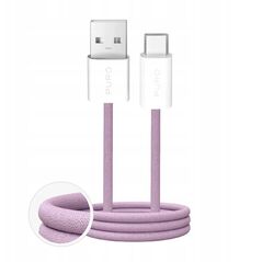 Καλώδιο Puro Fabrik 2.0 10W USB-A - USB-C με πλέξη 1,5 m - ροζ