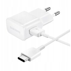 Φορτιστής τοίχου SAMSUNG EP-TA200EWE USB-A 15W με καλώδιο EP-DR140AWE USB-A - USB-C (OOB Bulk - εναλλακτική συσκευασία) - λευκός