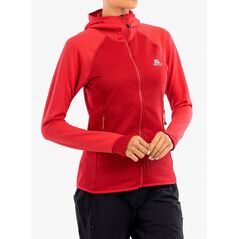 Γυναικεία μπλούζα με κουκούλα eclipse-molten red-capsicum red-14 (l) MOUNTAIN EQUIPMENT