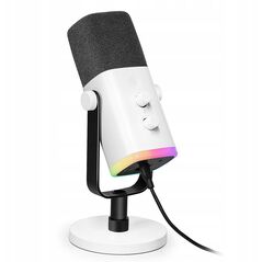 Δυναμικό μικρόφωνο στούντιο Fifine AM8W AMPLIGAME USB/XLR RGB λευκό PnP