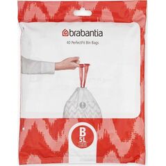 Brabantia Worki na śmieci PerfectFit rozmiar B 5L 40szt 137747