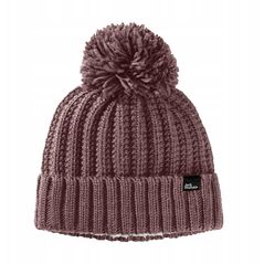 Γυναικείο χειμερινό σκουφί Jack Wolfskin Highloft Knit Beanie - κόκκινο κοράλλι