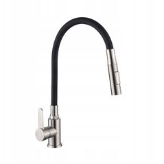 Μπαταρία κουζίνας Invena Dalis, inox/μαύρο BZ-64-043-L