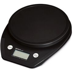 MAUL 1646090, Ηλεκτρονική ζυγαριά κουζίνας, 5 kg, 1 g, Μαύρο, Πλαστικό, Στρογγυλό