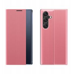 Θήκη New Sleep Case με καπάκι και λειτουργία βάσης για Samsung Galaxy A36 - ροζ
