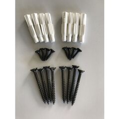 ΣΤΑΘΕΡΗ ΒΑΣΗ METALKON. 8 ΒΙΔΕΣ ΜΑΥΡΟ