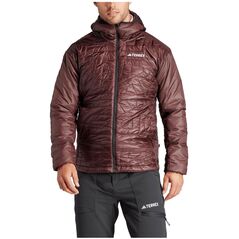 Μπουφάν με επένδυση adidas TERREX Xperior Varilite PrimaLoft Hooded Jacket - shadow brown