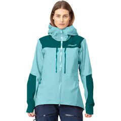 Γυναικείο μπουφάν με μεμβράνη Norrona Trollveggen GORE-TEX Pro Light Jacket - clearwater