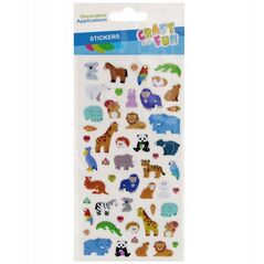 ΑΥΤΟΚΟΛΛΗΤΑ PUFFY ΖΩΑ 105X245 Craft with Fun PBH 12/288