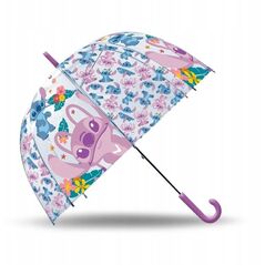 Χειροκίνητη διαφανής ομπρέλα 46cm Stitch ST00085 Kids Euroswan