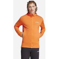 Bluza trekkingowa adidas TERREX Xperior Light Fleece Hooded Jacket - semi impact orange