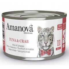 Amanova Κοτόπουλο Τόνος & Καβούρι σε ζελέ κονσέρβα 70g