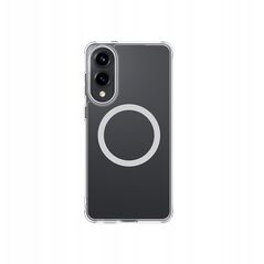 Θήκη σιλικόνης AMAZINGTHING Minimal Mag Case με μαγνητικό δακτύλιο για Samsung Galaxy S25 Edge - διαφανές