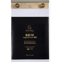 Exacompta FAF Desk Pad Plain - Size 170x100 mm - 170 micro perforated sheets. Retro design - refillable.