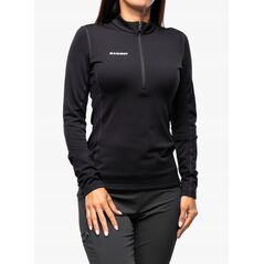 Γυναικεία μπλούζα χωρίς κουκούλα Mammut Aenergy ML Half Zip Pull - μαύρο