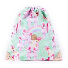 Τσάντα γυμναστηρίου Pick & Pack Unicorn Birds (38 x 45 cm)