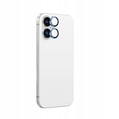 Tempered glass AMAZINGTHING AR Aluminium 2 Lens Glass με πλαίσιο για φακούς κάμερας για iPhone 16 / 16 Plus - μπλε