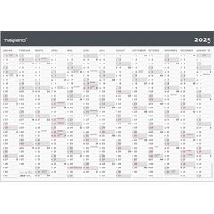 Γιγαντιαίο Ημερολόγιο Μοντέρνο 1x13 μήνες χαρτί σωλήνας 2025
