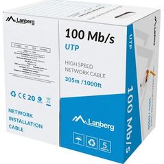 Lanberg LANBERG Kabel UTP Kat.5e DRUT CCA LCU5-10CC-0305-O Pomarańczowy