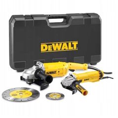 Σετ γωνιακού τροχού DEWALT 230+125mm (DWE492+DWE4207) +Δίσκοι DT3711, DT3731 Θήκη