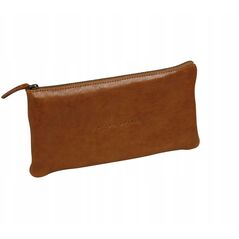 Flying Spirit Δερμάτινη Κασετίνα Επίπεδη Κονιάκ 22x11cm