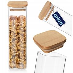 Orion Pojemnik na produkty sypkie szklany z pokrywką i uszczelką 600 ml