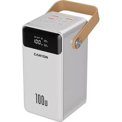 CANYON Powerbank OnPower 610 Αλουμίνιο 60000 mAh PD100W Λευκό