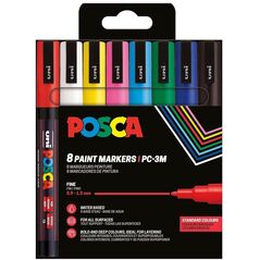 POSCA PC-3M 8τμχ Βασικά Χρώματα