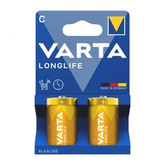 Μπαταρία Alkaline Varta Longlife C LR14 Plastic Free (2 τεμ.) 4008496129195 4008496129195 έως και 12 άτοκες δόσεις